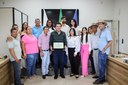 A Câmara Municipal de Dom Bosco realizou, nesta terça-feira (31 de março), no Plenário José Maria Macedo França, a entrega formal do Título de Cidadania Honorária ao Deputado Estadual João Bosco (Deputado Bosco).